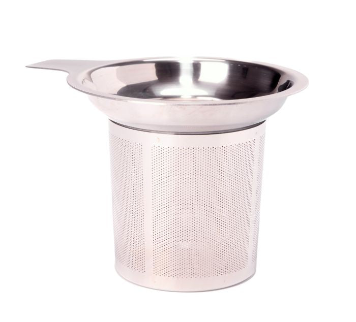 Stainless steel tea infuser for brewing loose leaf tea