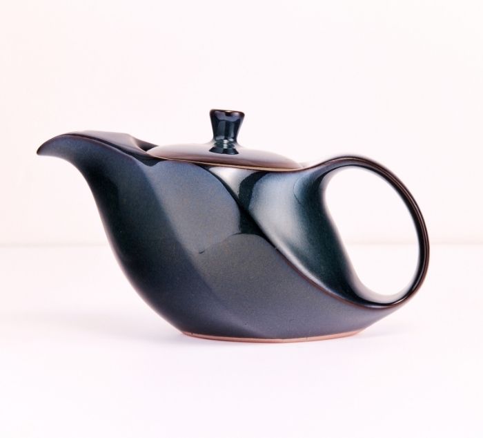 a twilight blue tokoname teapot