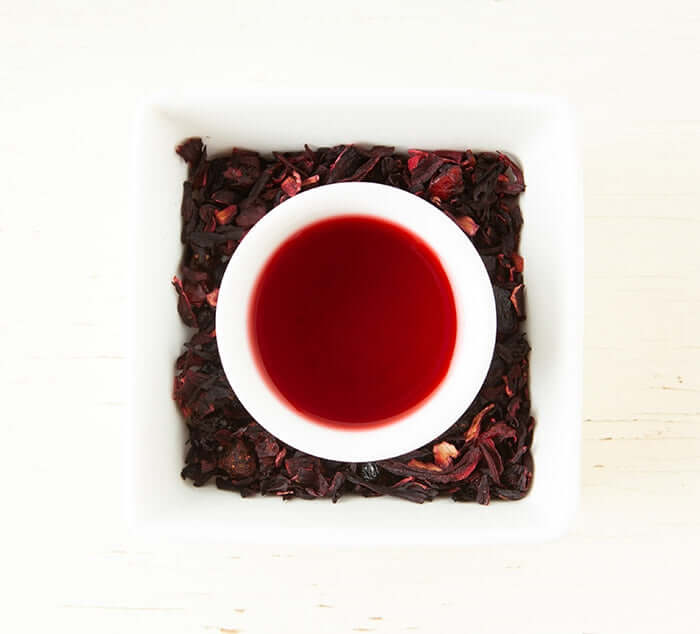 Hibiscus Tea Steeped